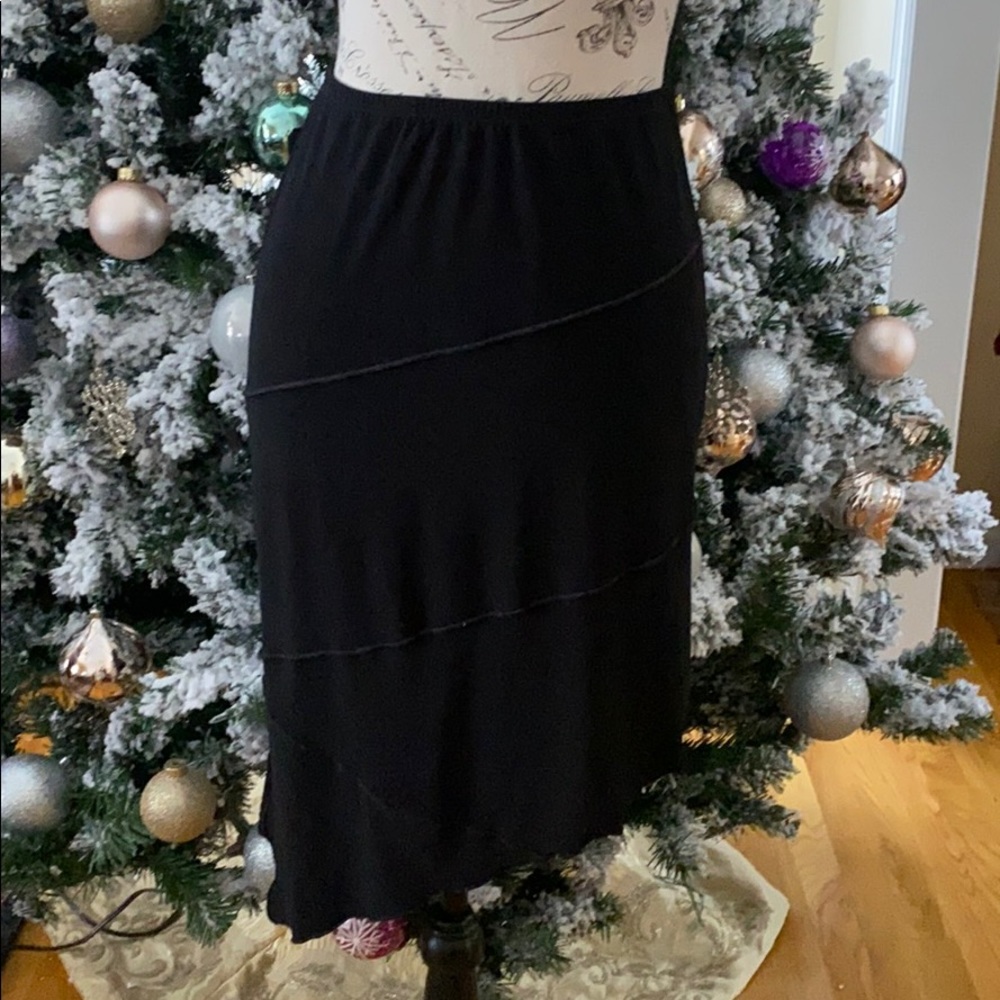 Black Asymmetrical Skirt